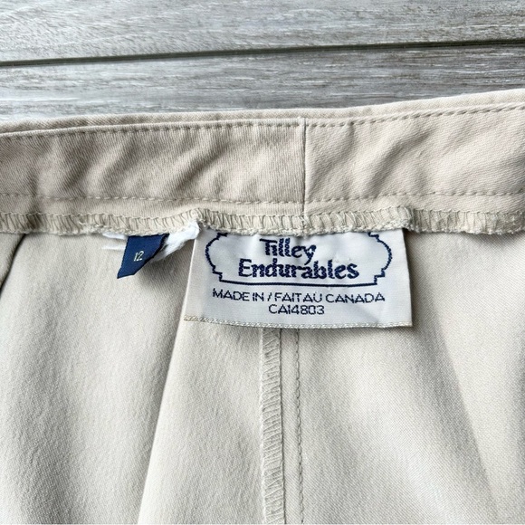 TILLEY ENDURABLES Beige Straigjt  Leg Cropped Outdoor Pants - Picture 10 of 13